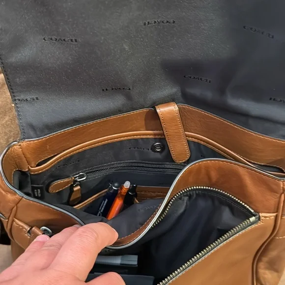 Coach Messenger Leather Bag + Coach Leather Card Holder & Winn Leather Workbag